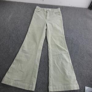 Rolla's Eastcoast Flare Jeans Womens 29 Light Green High Rise Corduroy Pants